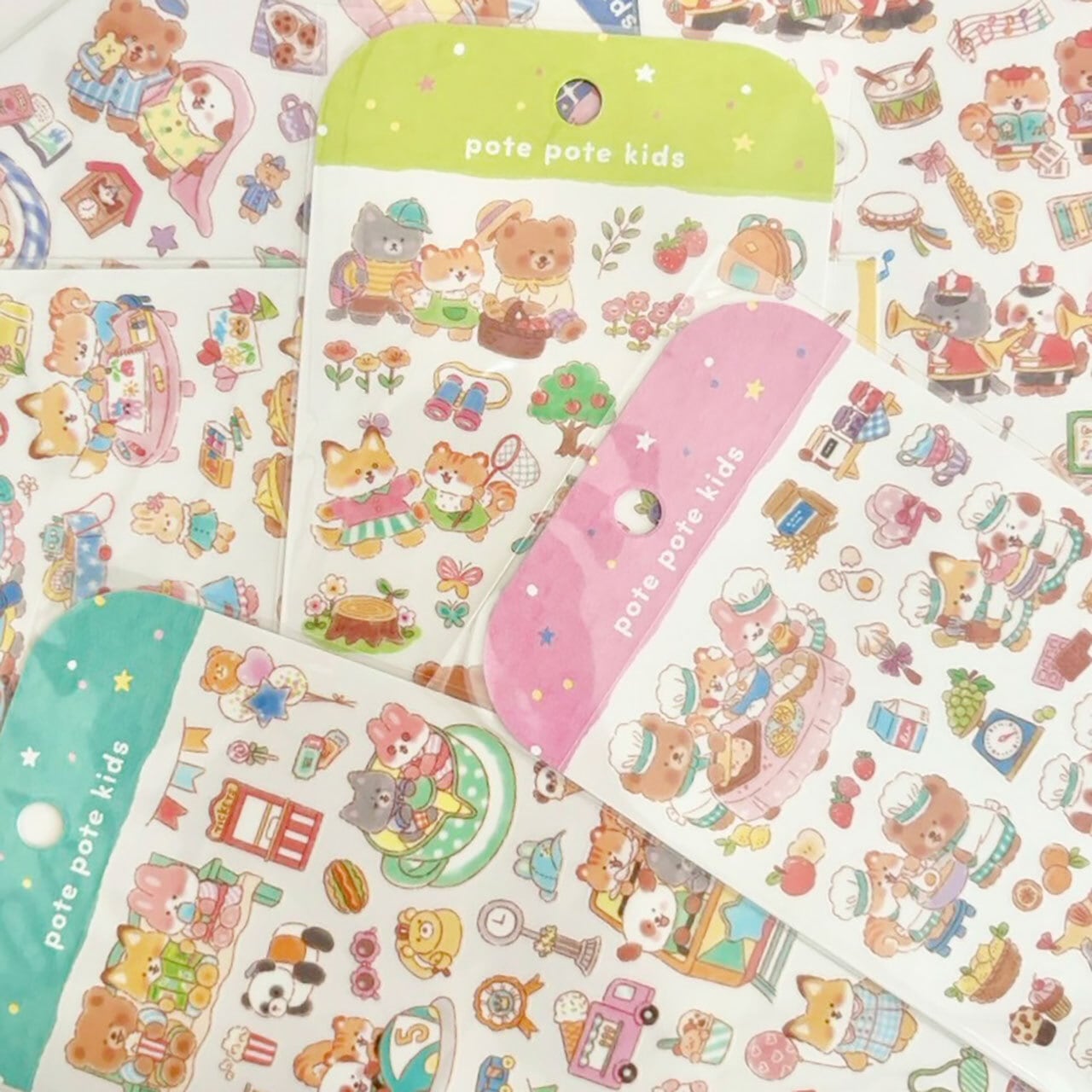 orchard様ご確認用 単品 ぽてぽてキッズシール｜82717-82722 | シールと星座 双子座文具店