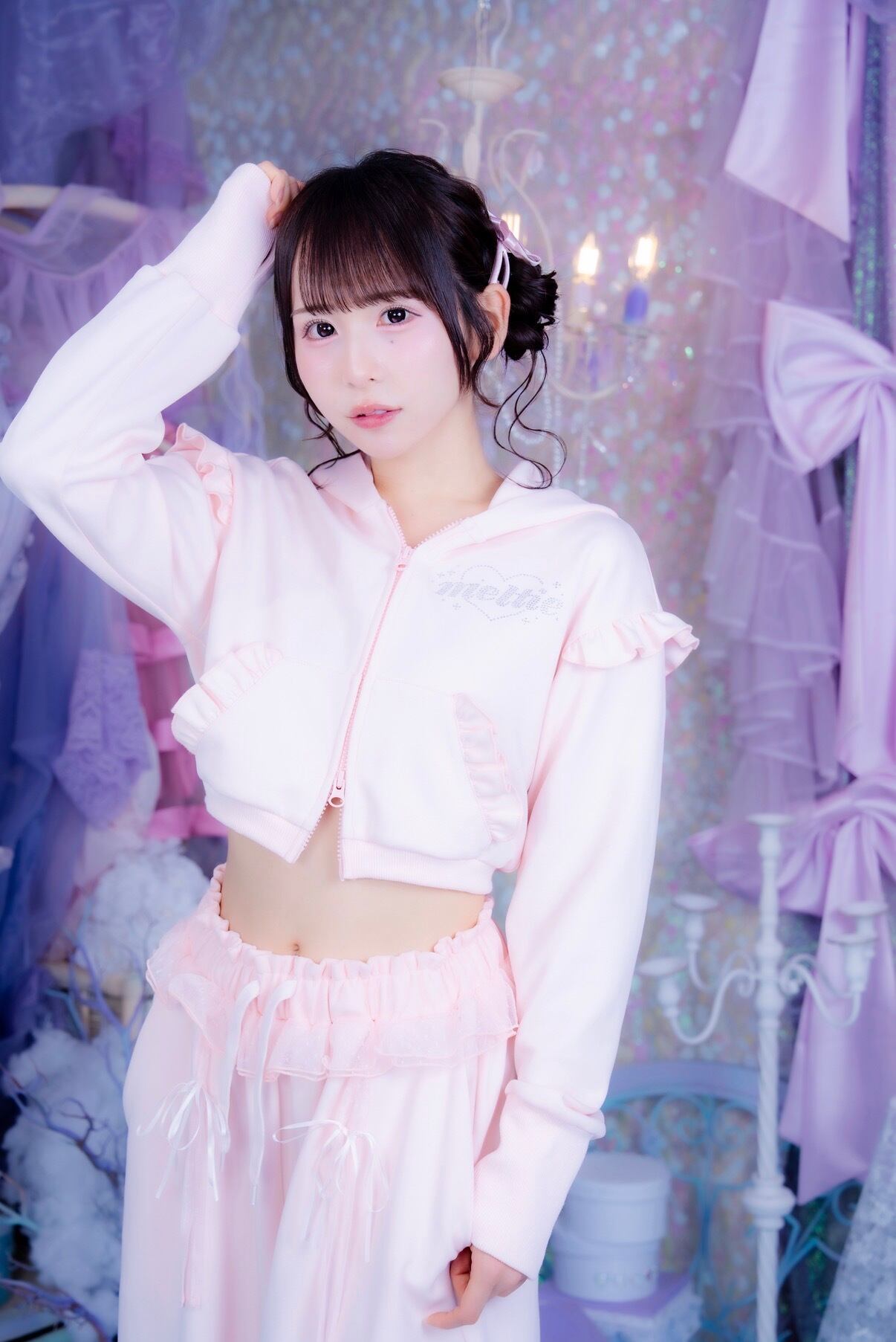 Dot Tulle Sweat Pants【10月中旬発送】