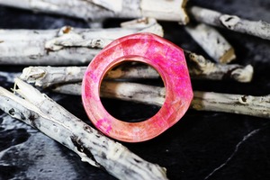 【送料無料】Wood Resin Ring/Sakura ～ウッドレジンリング～