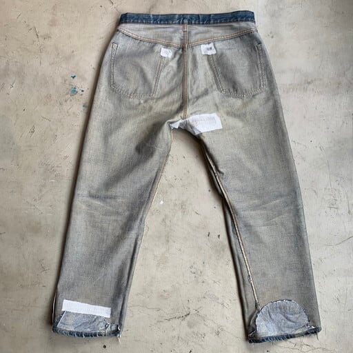 70's Levi's リーバイス 501 デニム 66前期 シングル 刻印6 スレーキ