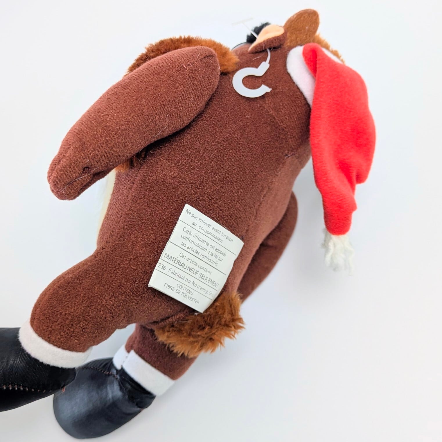 ☆VINTAGE 1992☆【 Looney Tunes ( ルーニーテューンズ )】1992 McDonald's Christmas Tasmanian Devil TAZ Stuffed Plush Looney Tunes タズマニアンデビル / マクドナルドクリスマスミールトイ / プラッシュ / ぬいぐるみ / オーナメント〚アメリカン雑貨 アメトイ〛