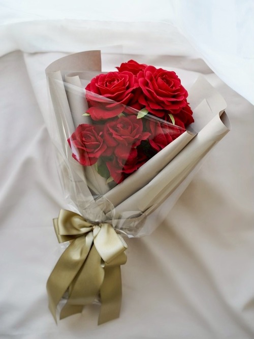 永く残せる ダズンローズ ローズブーケ 12本 赤薔薇 レッド ラッピング プロポーズ 誕生日 ギフト