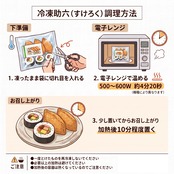 冷凍 助六×3パック