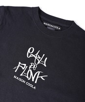 COOLAグラフィティプリントセミロングスリーブTシャツ (BLACK) CQ-46005