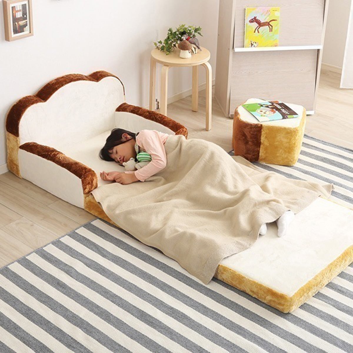 食パンシリーズ 日本製 低反発かわいい食パンソファベッドインテリア ソファソファベッド