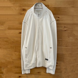 【Calvin Klein】ジップアップ フルジップ スウェット ジャケット XL オーバーサイズ カルバンクライン us古着 アメリカ古着