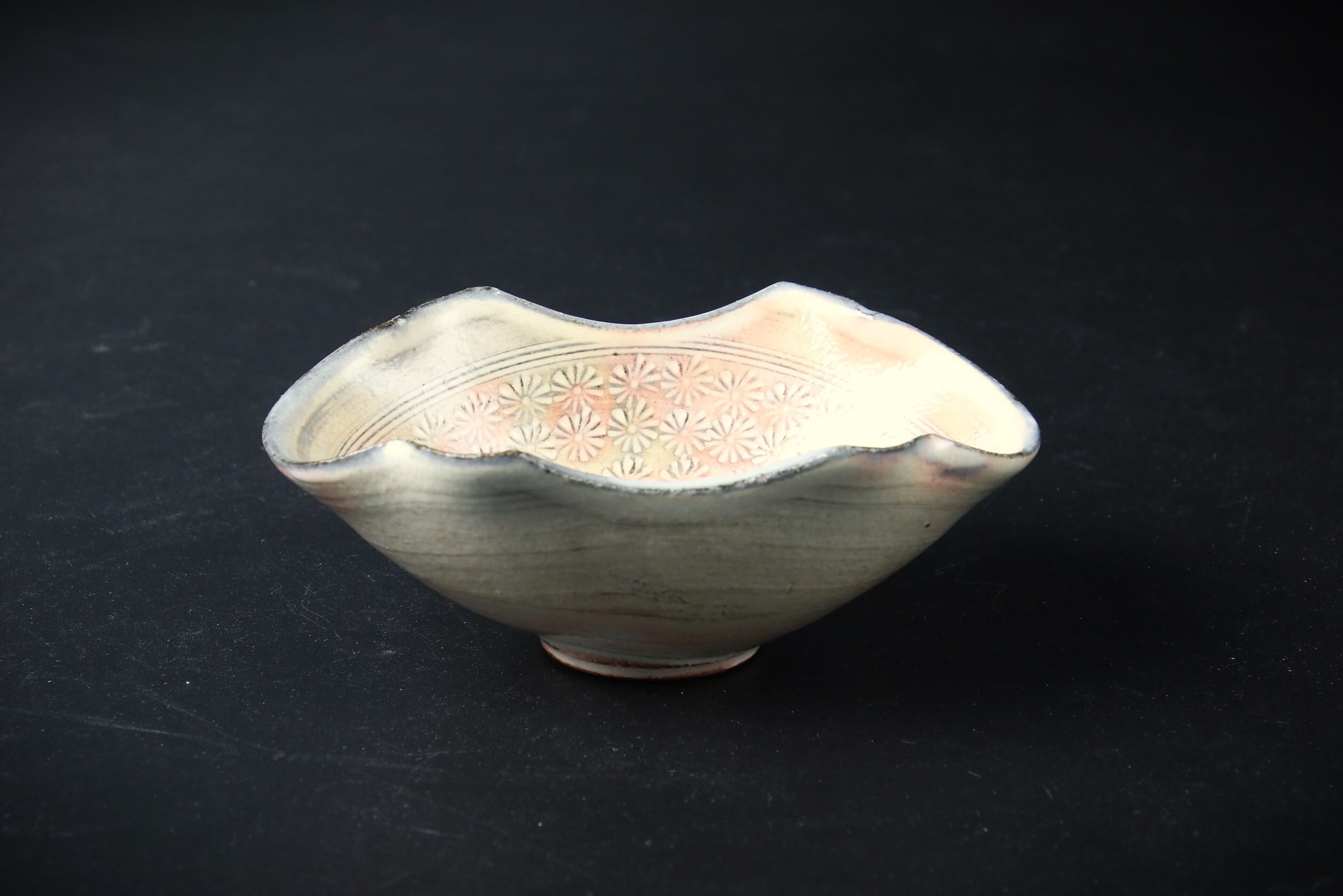 ☆ 平安三楽 清水焼 舟型鉢 ☆ 平安三楽 清水焼 舟型鉢