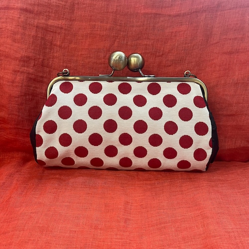 スクエア レッド ホワイト ドット