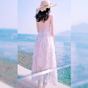 Cross-back Beach Dress 5118