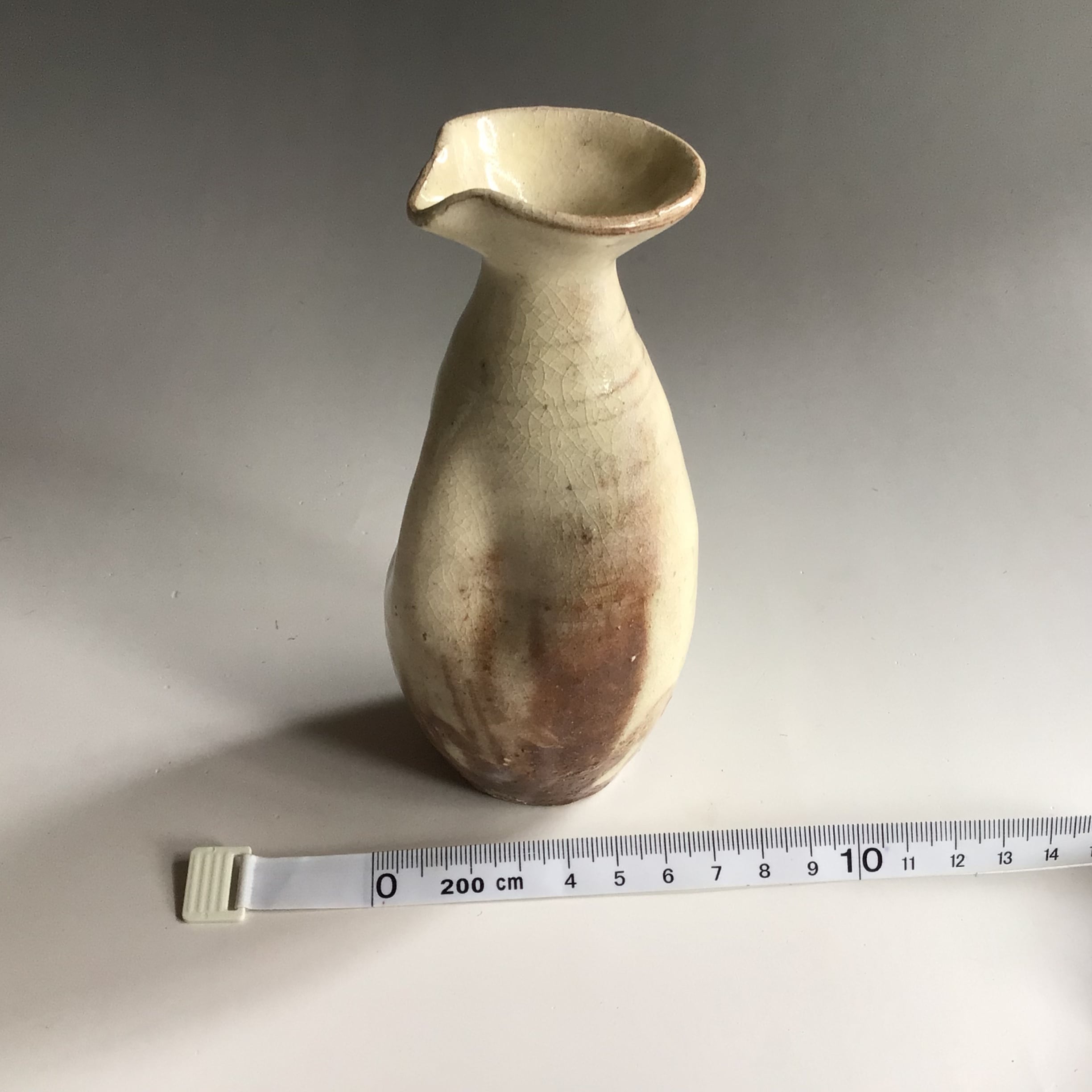 備前焼　三角面取徳利　お銚子　徳利　花器一輪挿し　刻印　高13.5cm 350g お銚子徳利 | （有）勝景庵