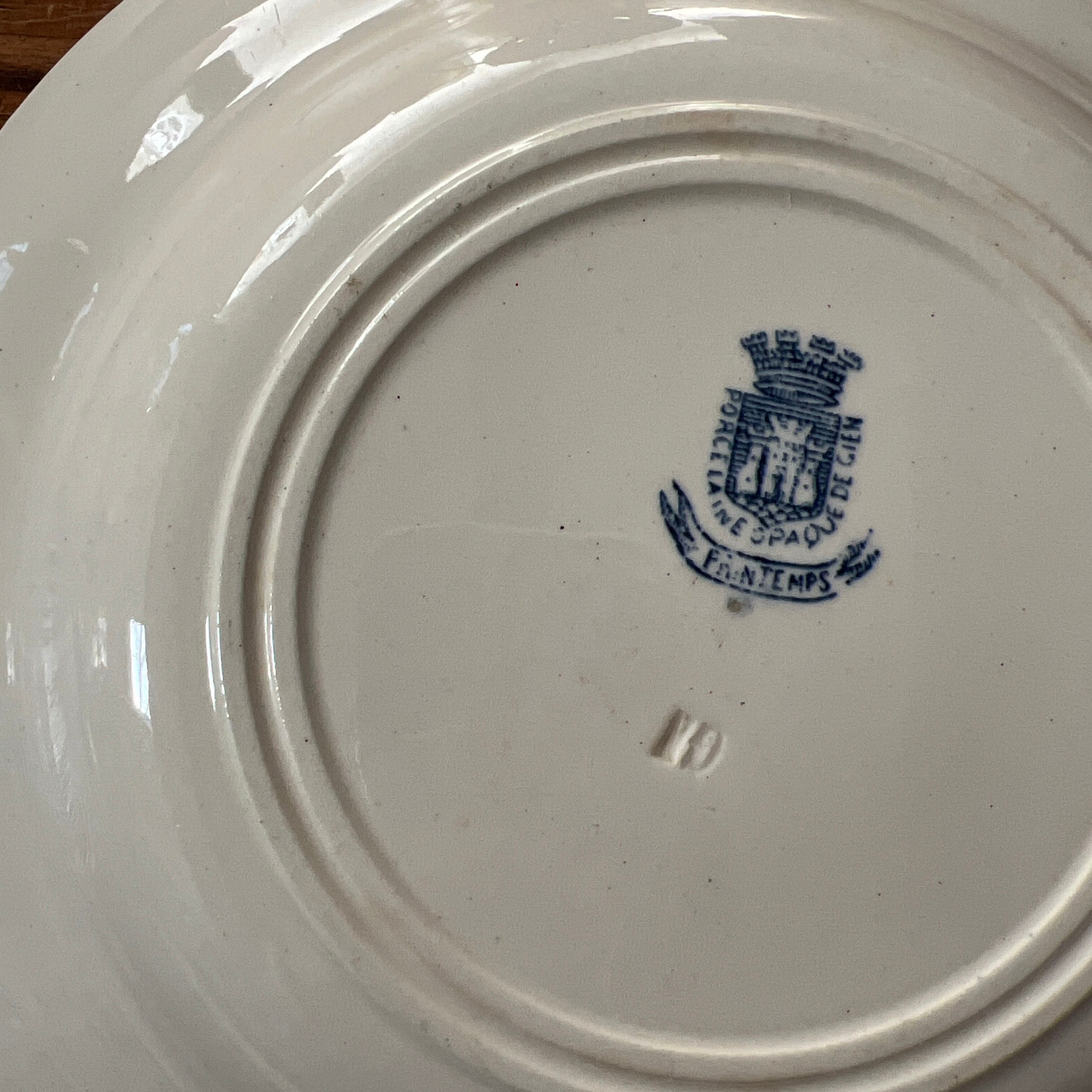 人気のジアン スープ皿（D） アンティークプレート フランスアンティーク