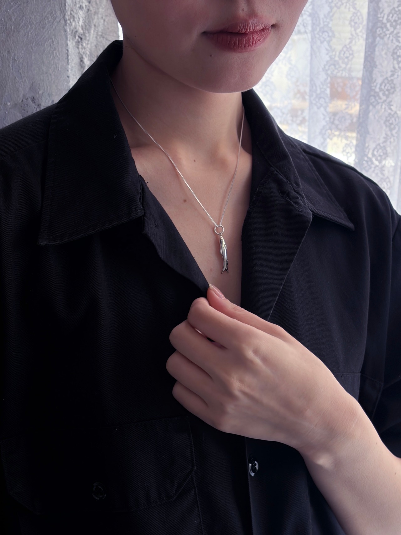 Jelly Fish／ BABY ANCHOVY NECKLACE