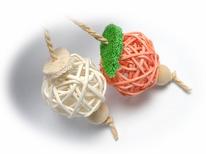 【三晃商会】　バードトイ　ナチュラルハンガー・フルーツ