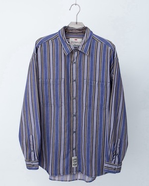 "Levi's" mulch stripe heavyweight flannel shirt