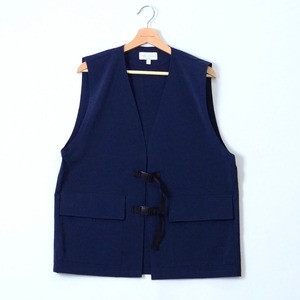 【MANUAL ALPHABET】 STRECH TUSSER BELT VEST (2色展開) マニュアルアルファベット ベスト