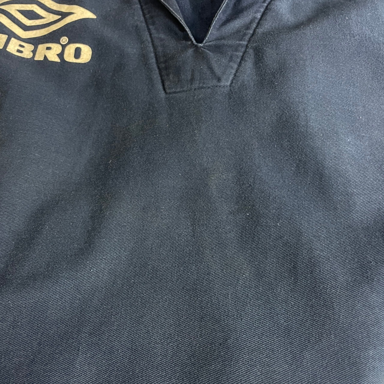 90年代 UMBRO アンブロ ビッグロゴ ドリルトップ コットンプルオーバー 