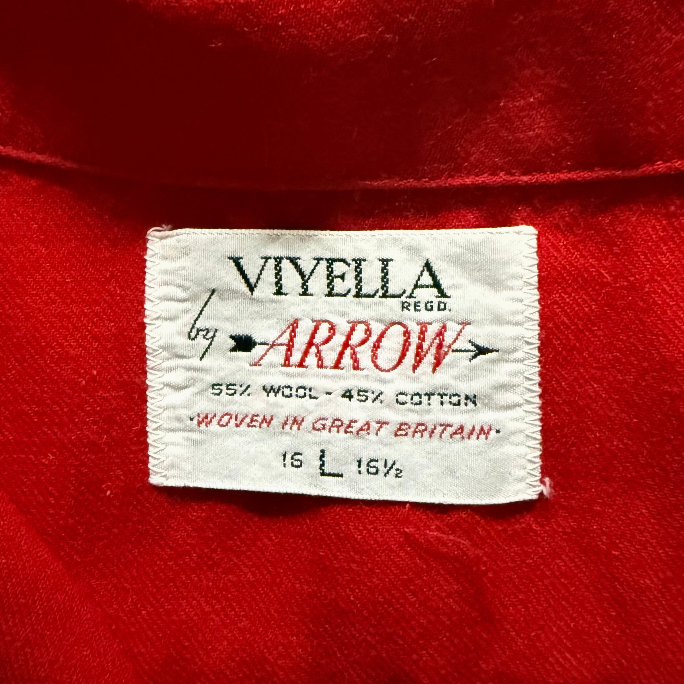 トップス 60s ARROW vintage cotton shirt 60s ARROW Open collar cotton wool shirt | used & vintage WATARU