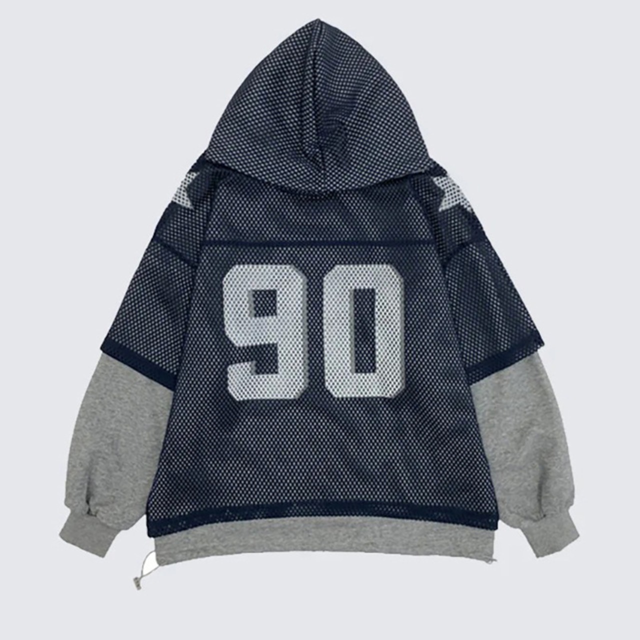 MESH LAYERED HOODIE:メッシュレイヤードフーディ