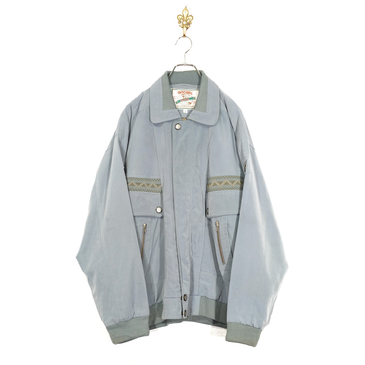 EU VINTAGE ORIGINAL PEDEHA INTERNATIONAL KNIT SWITCHED DESIGN ZIP 
