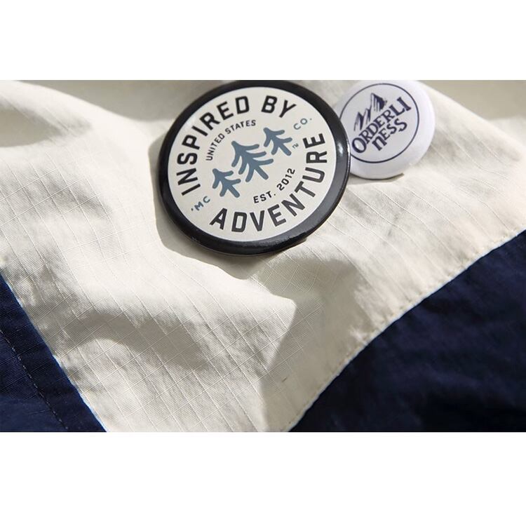 ★RETRO COLOR CONTRAST STAND COLLAR JACKET　　　A0802