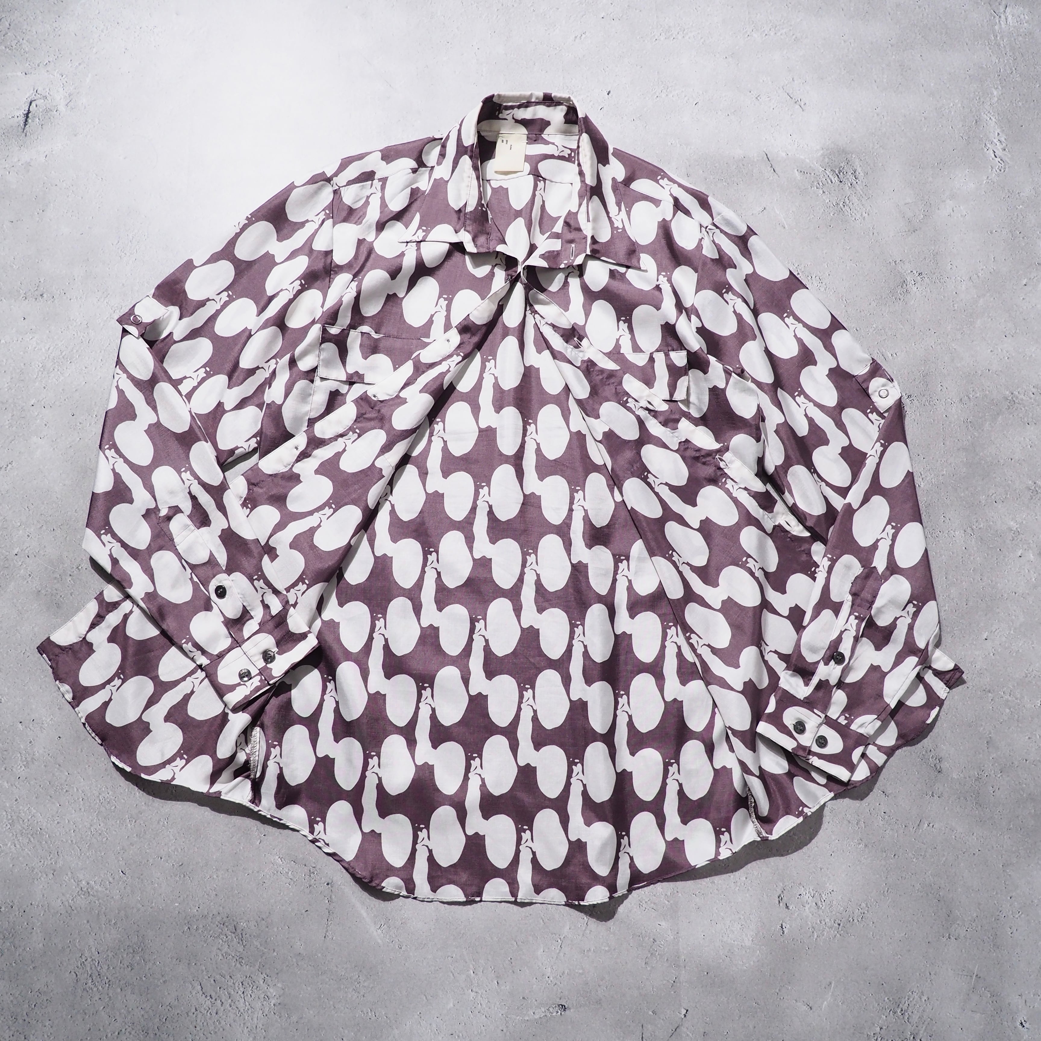 ” N.HOOLYWOOD ” Drop Dot all pattern Long sleeve shirt