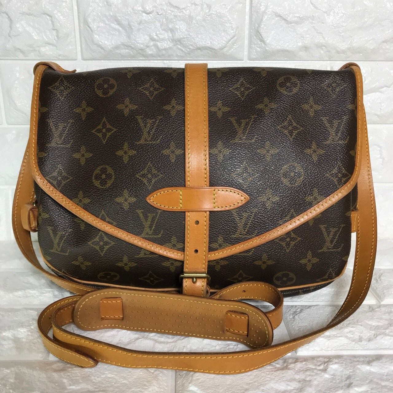 LOUIS VUITTON ルイヴィトン モノグラム ソミュール30 ショルダー ...