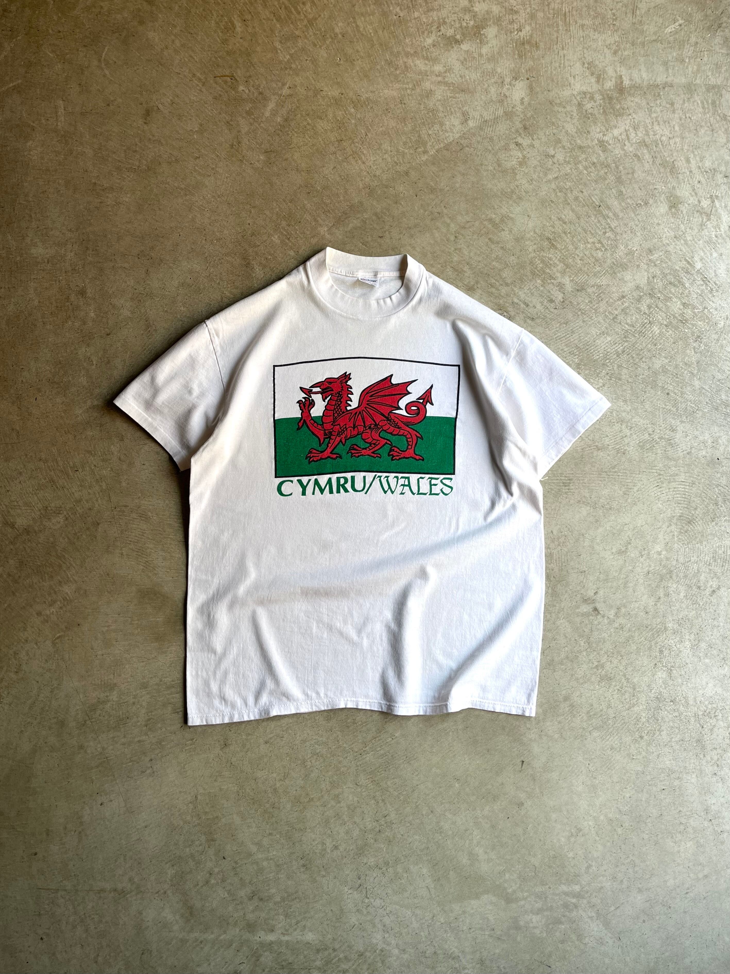 USA製 90's Stedman PRINT T-SHIRTS “CYMRU/WALES”