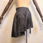 ラップスカート付きタックワイドパンツ