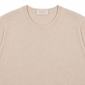 ★定価98,670円・新品未使用★ジョンスメドレー BECAY ベケイ カシミヤ100％ ロングスリーブニット フォーン Sサイズ