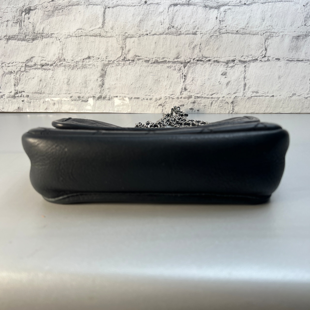 【最終処分SALE】CHANEL シャネル ココマーク マトラッセ レザー ショルダーバッグ ブラック A-12412