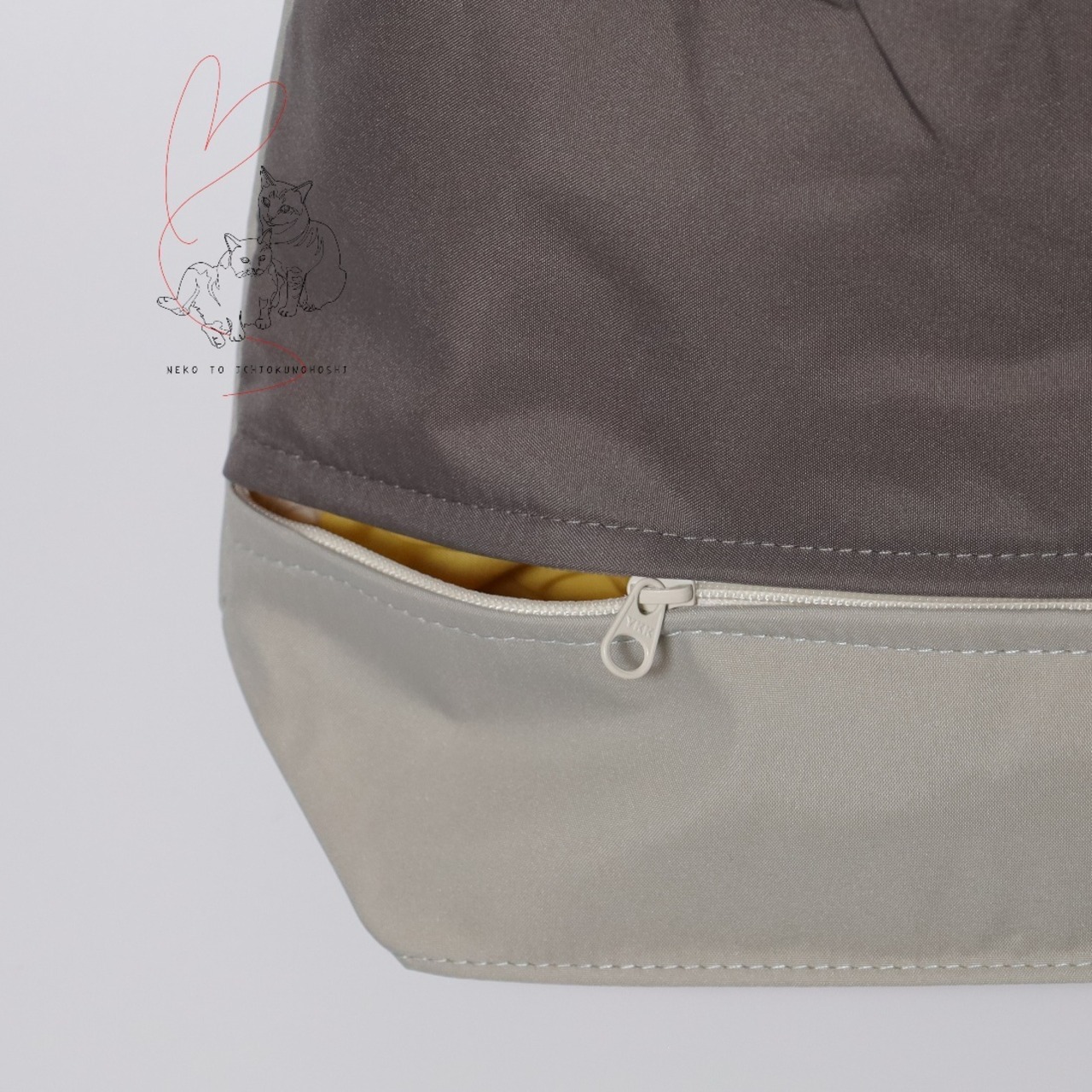 ハラミチヨ「サビにゃん」プリント 防水・撥水トートバッグ