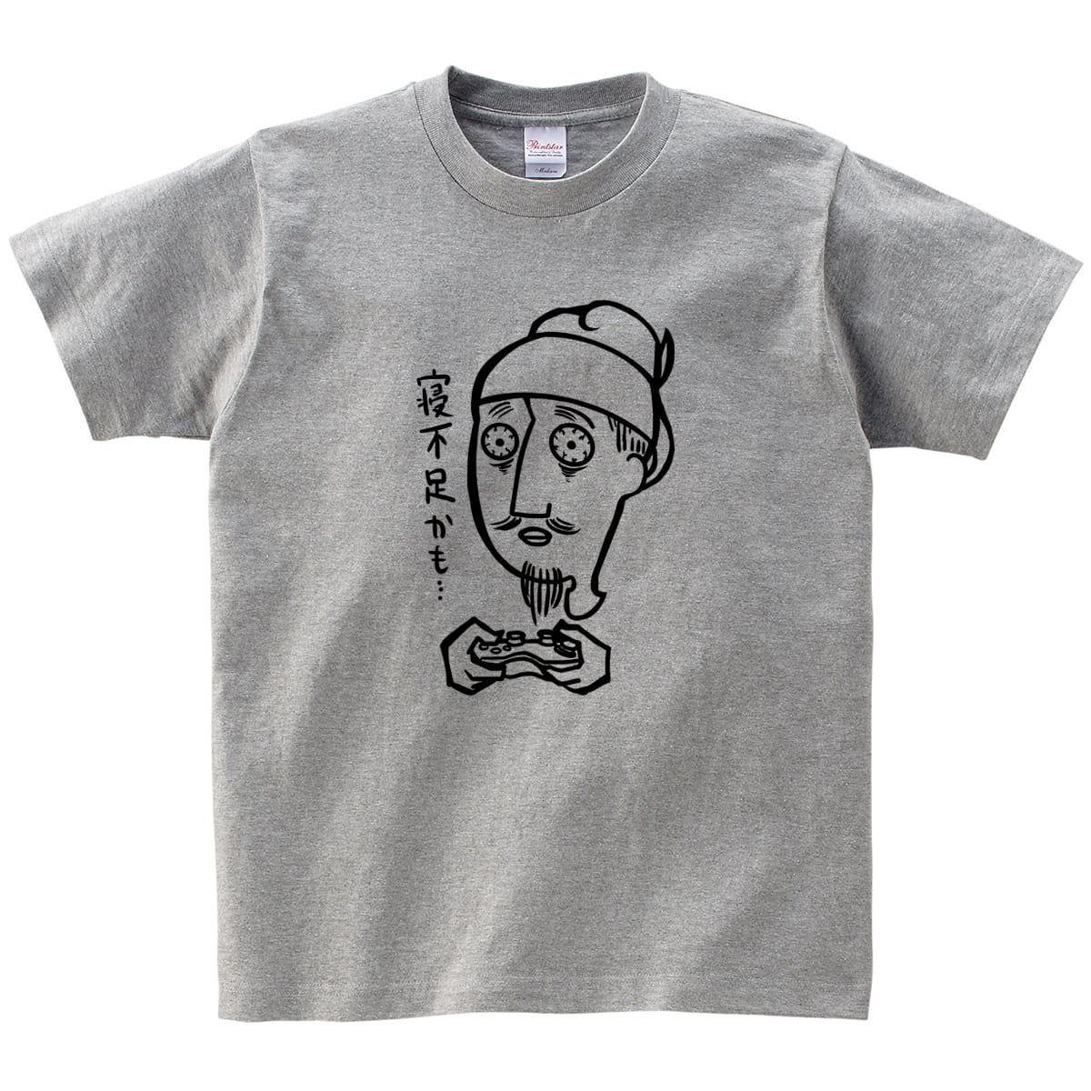 寝不足の 聖徳太子 おもしろTシャツ os80 人物 歴史 偉人 ゲーム