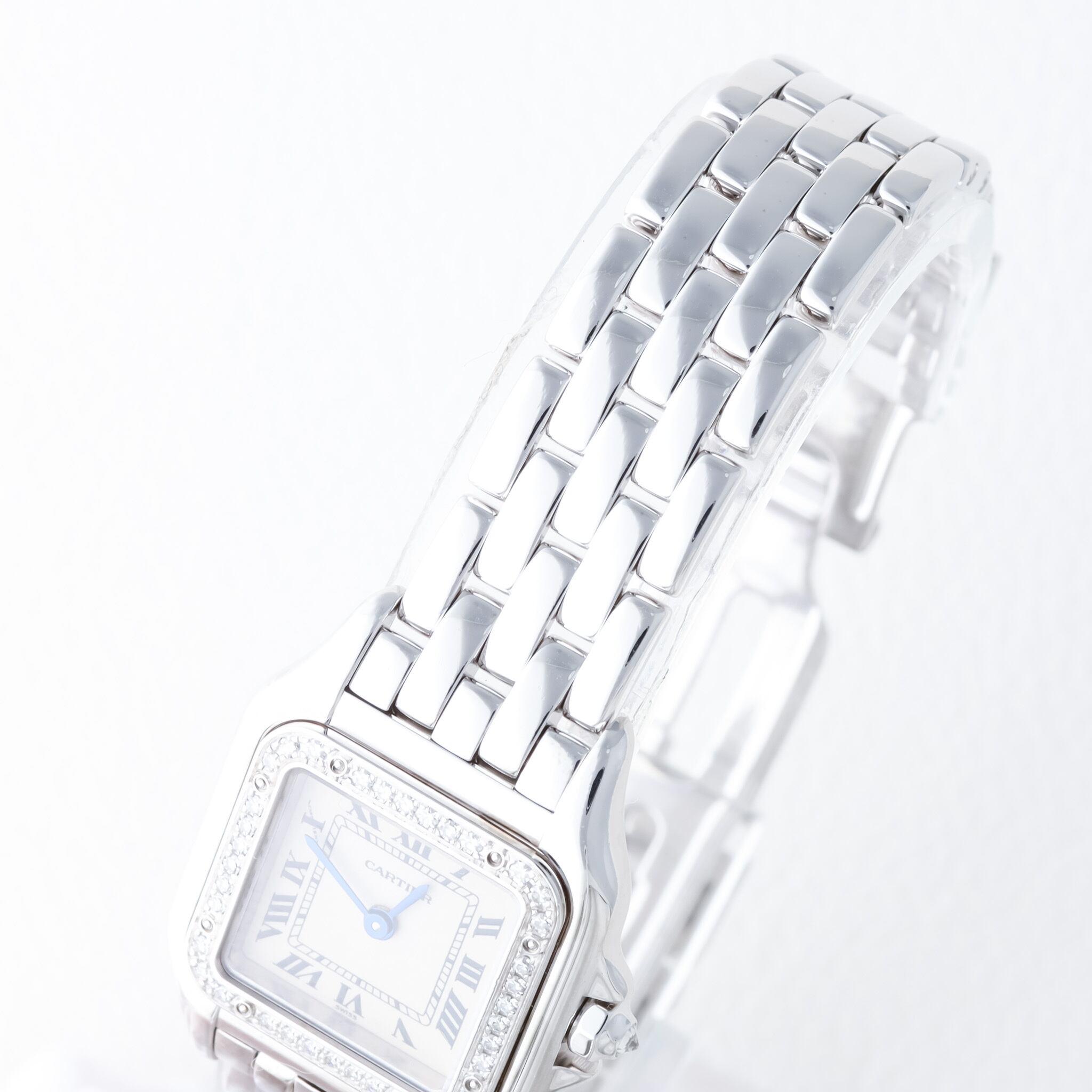 カルティエ　パンテールSM ダイヤモンド　カルティエ時計　新品仕上げ後は未使用 Cartier（カルティエ） 【超美品】カルティエ パンテールSM パヴェ
