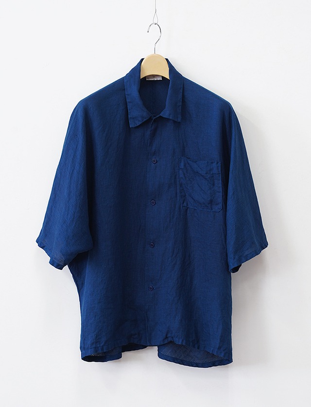 aulico : SHORT SLEEVE SHIRT / NAVY