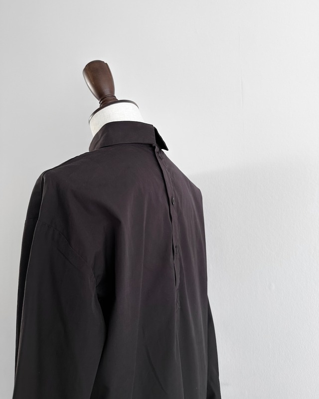 DRIES VAN NOTEN　BACK BUTTON COTTON LONG SHIRT