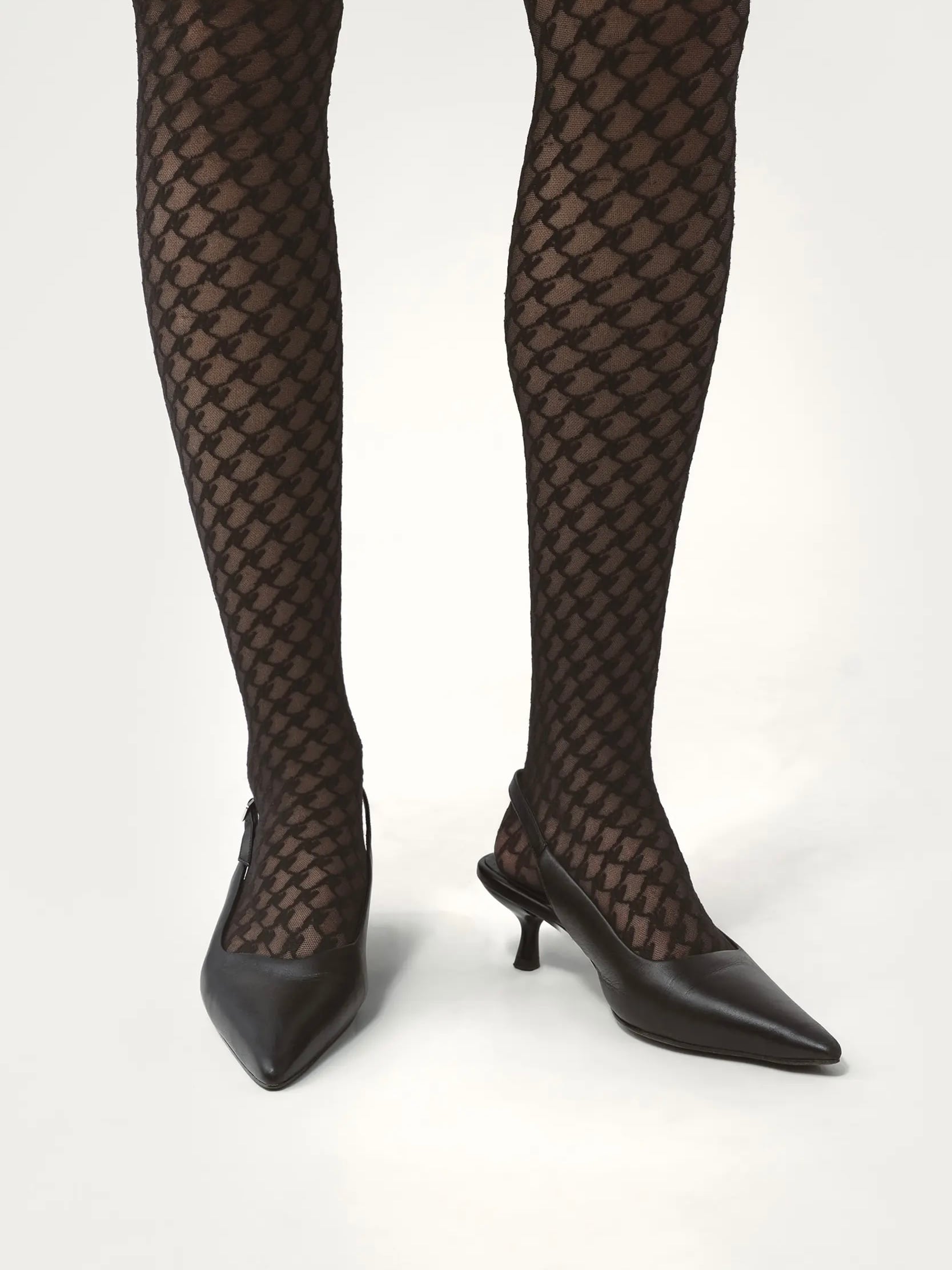 FETICO タイツ RASCHEL LACE KNIT TIGHTS 26SS】FETICO フェティコ / レースニットタイツ / RASCHEL LACE KNIT