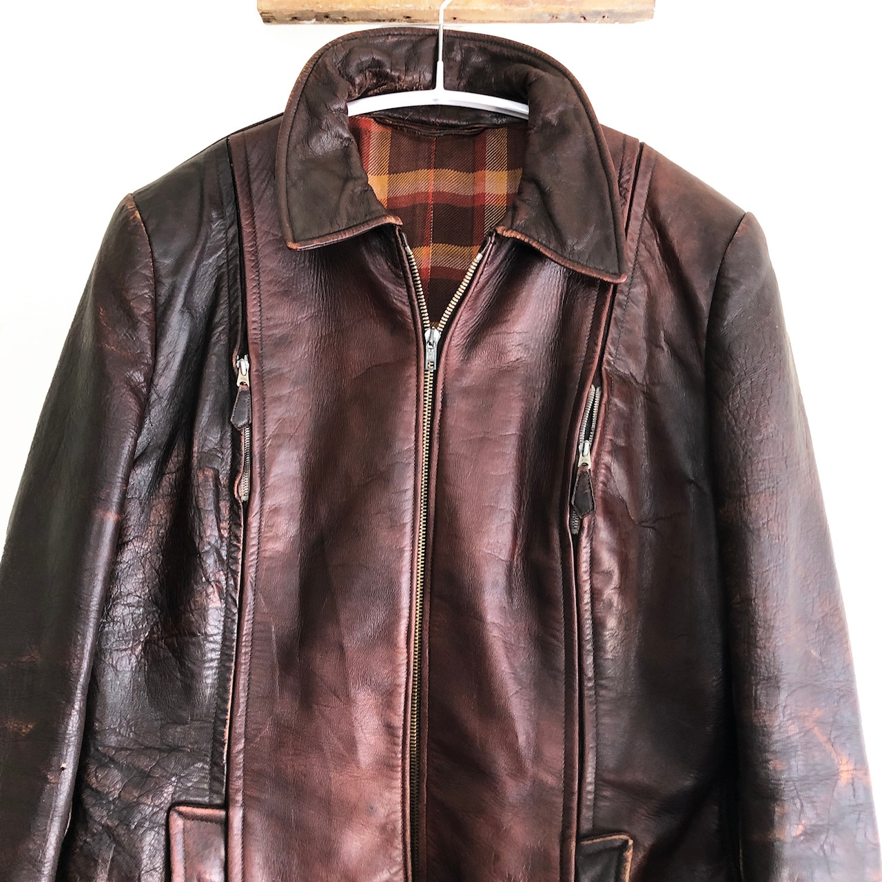50S ヴィンテージ レザースポーツジャケット レザージャケット ホース 