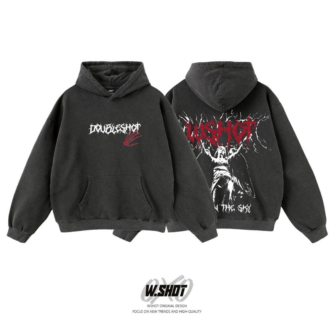 WSHOT Original Skull Claw Angel Hoodie WS039 | wshot