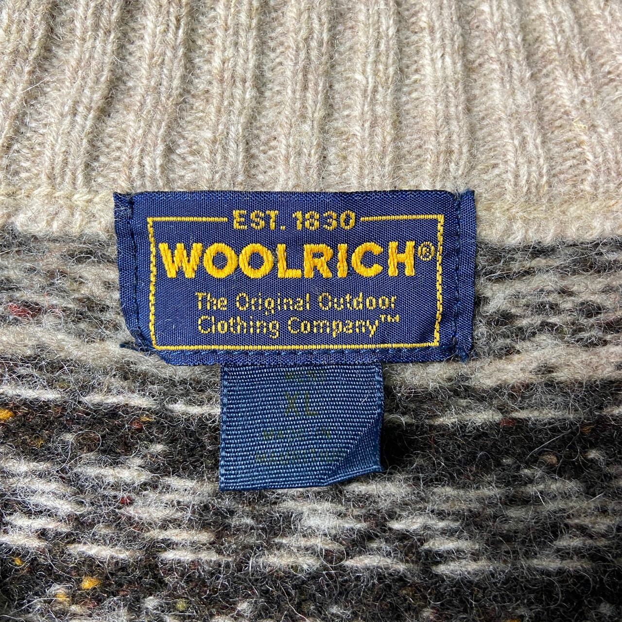 Woolrich ウールリッチ ウールニット フェアアイル柄 ハイネック 