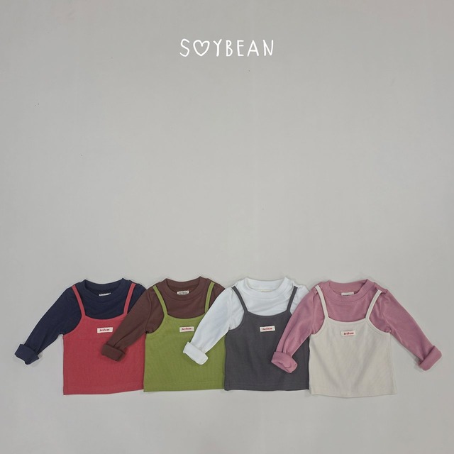 【取寄】soybean｜two in one layered tee｜2WAYレイヤードT｜XS-XL｜kids&jr｜26 autumn