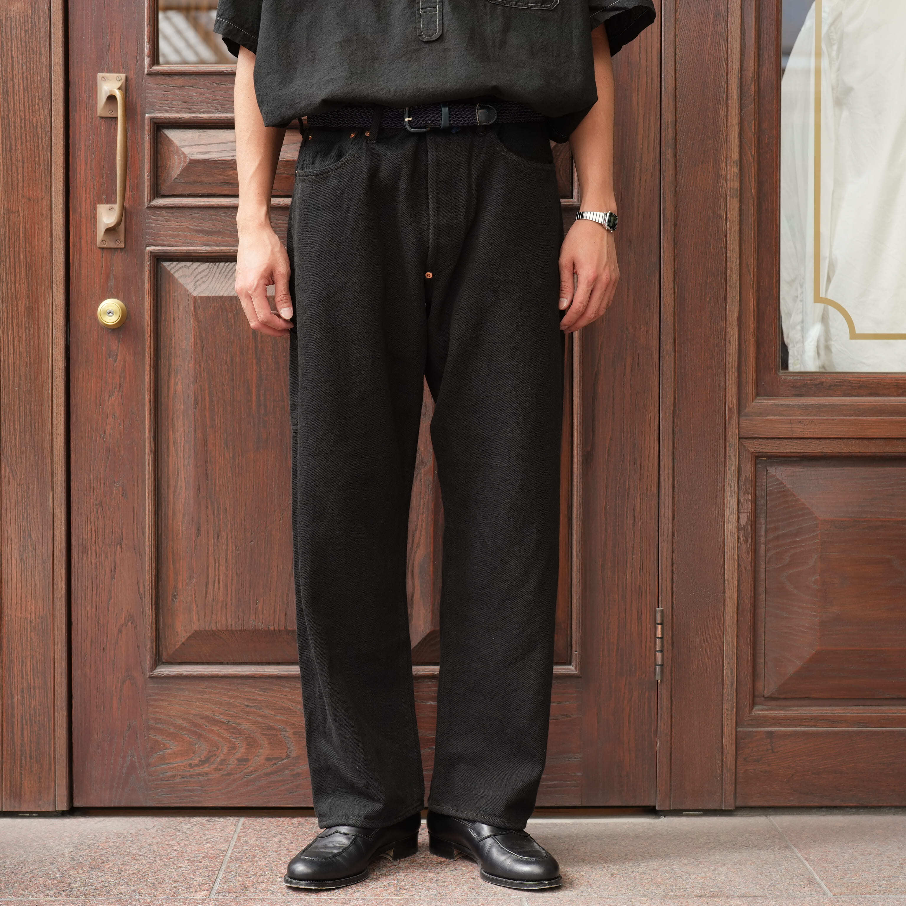 FOUNDOUR (ファウンダ) 26AW "REISSUE DENIM WORK PANTS" -BLACK-