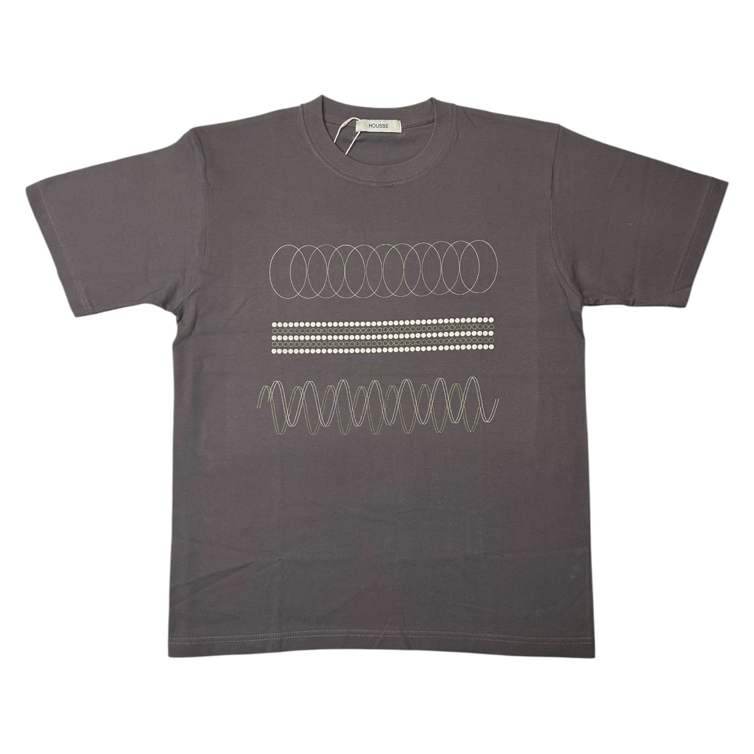 【HOUSSE】 RHYTHM S/S T (Charcoal)〈国内送料無料〉