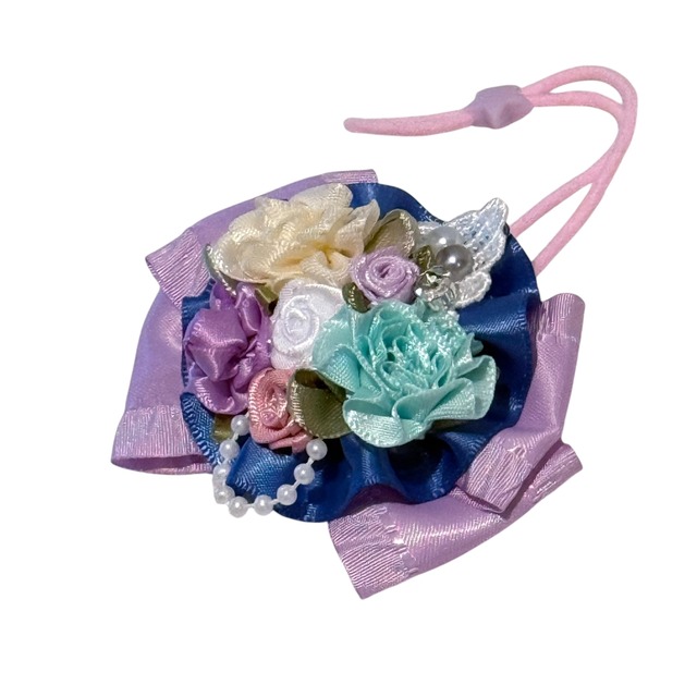 【YOSEUE(寄せ植え)チョーカー】プチサイズ 犬猫チョーカー  リボン 犬用 猫用 数量限定 誕生日 お祝い 記念日