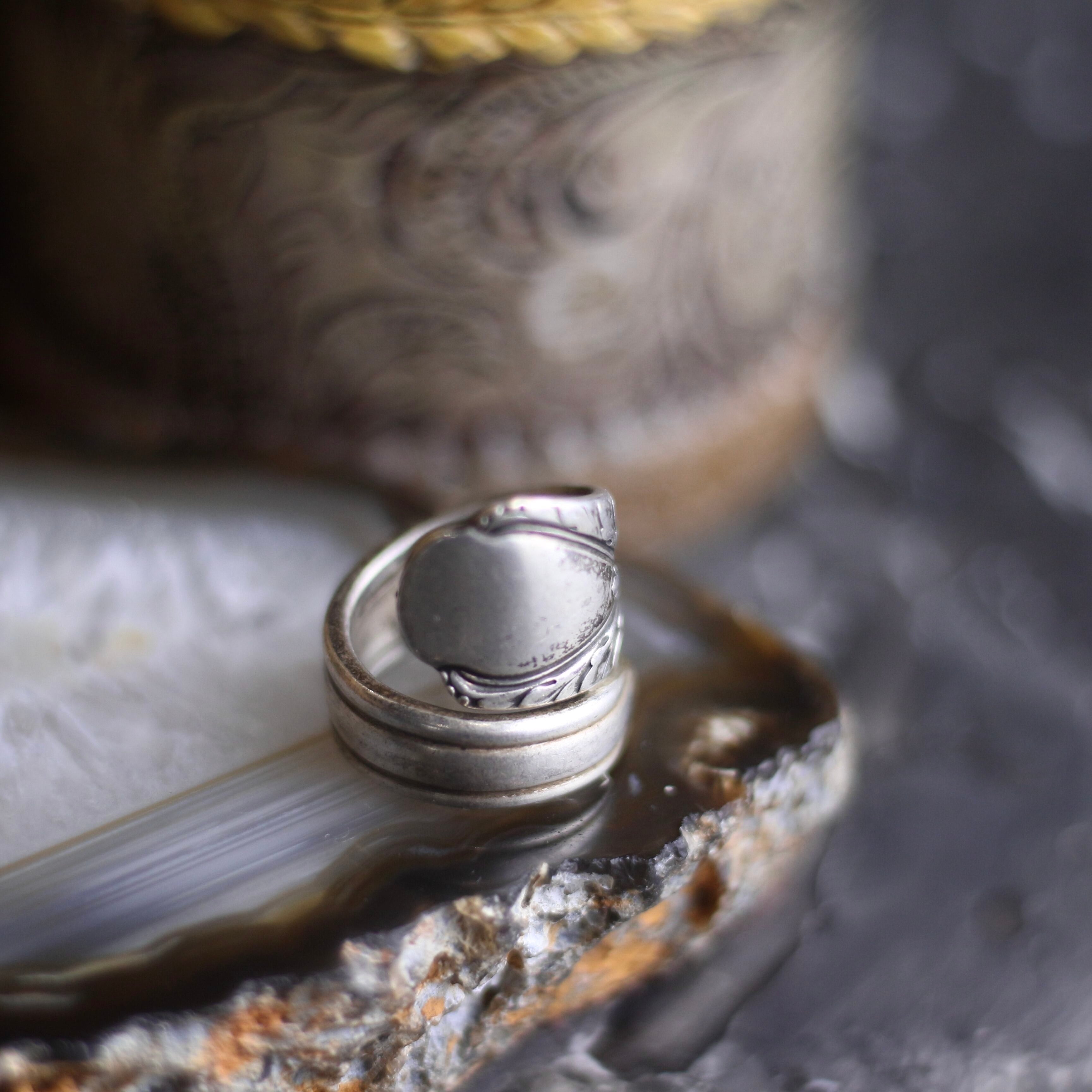 アクセサリー　まとめ　ヴィンテージ　アンティーク　アメリカ　リング　ジャンク Vintage 70s〜80s USA silver 925 colorful stone inlay ring アメリカ