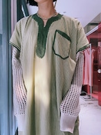 Moroccan green caftan dress