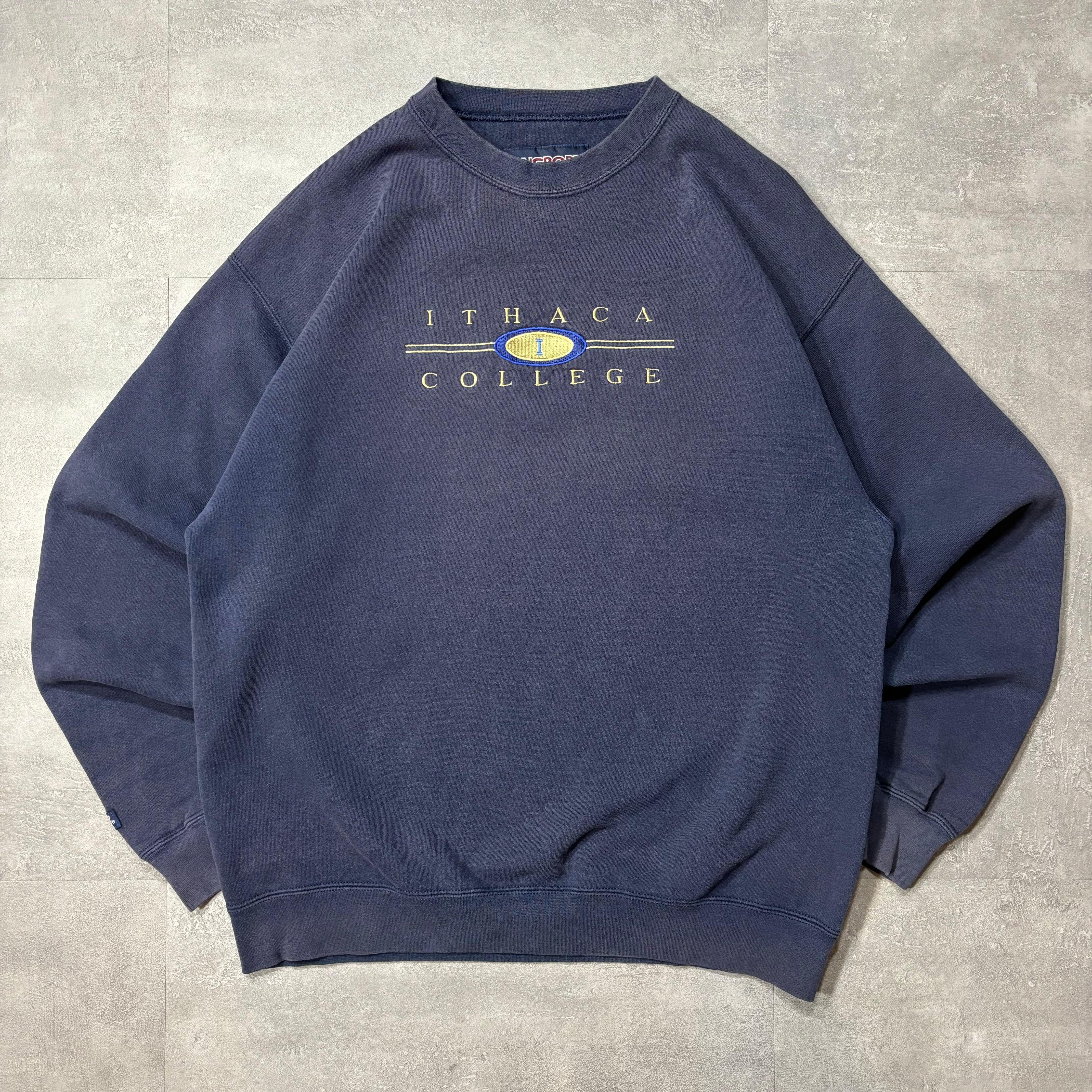 《L》 JANSPORT ジャンスポーツ ITHACA COLLEGE イサカ大学 スウェット 肉厚 USA製 90年代〜 no.4000