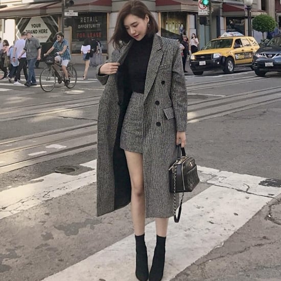 ロングコート ミニスカート コート人気 韓国ファッションコート ロング