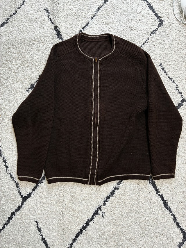 Penny’s -60s~70s ジップカーディガン — 実物詳細写真1
