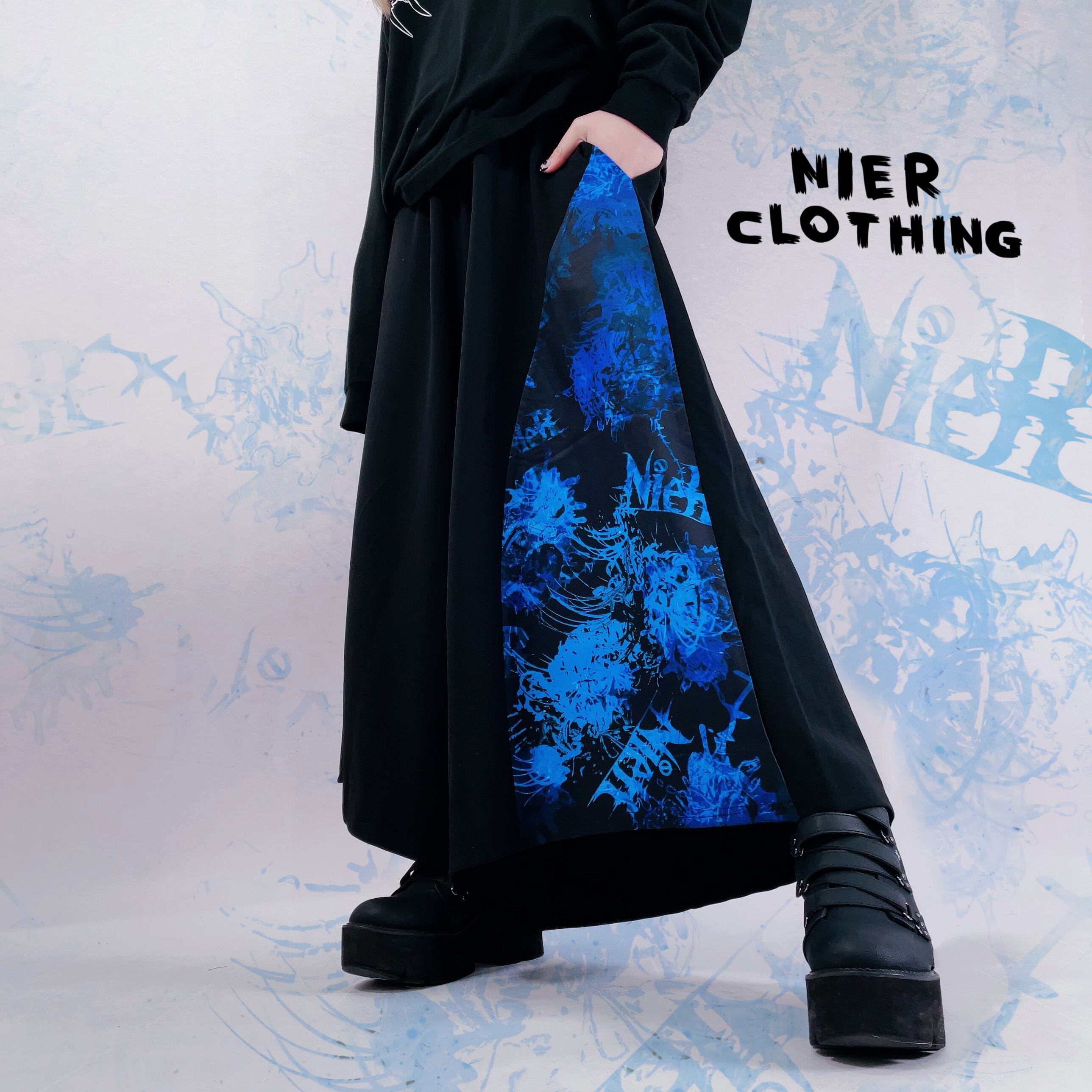 青彼岸花WIDE PANTS | NIER CLOTHING