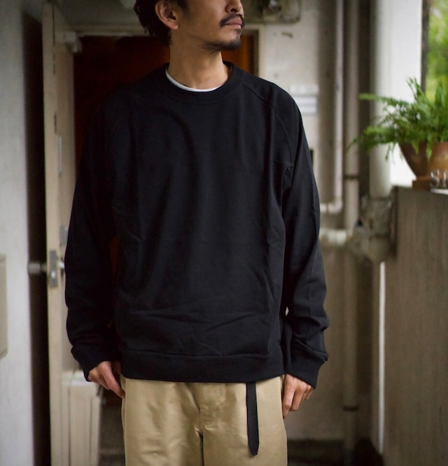 alvana(アルバナ) / FADE RAGLAN SWEAT TEE SHIRTS -BLACK-(ACS-C009)